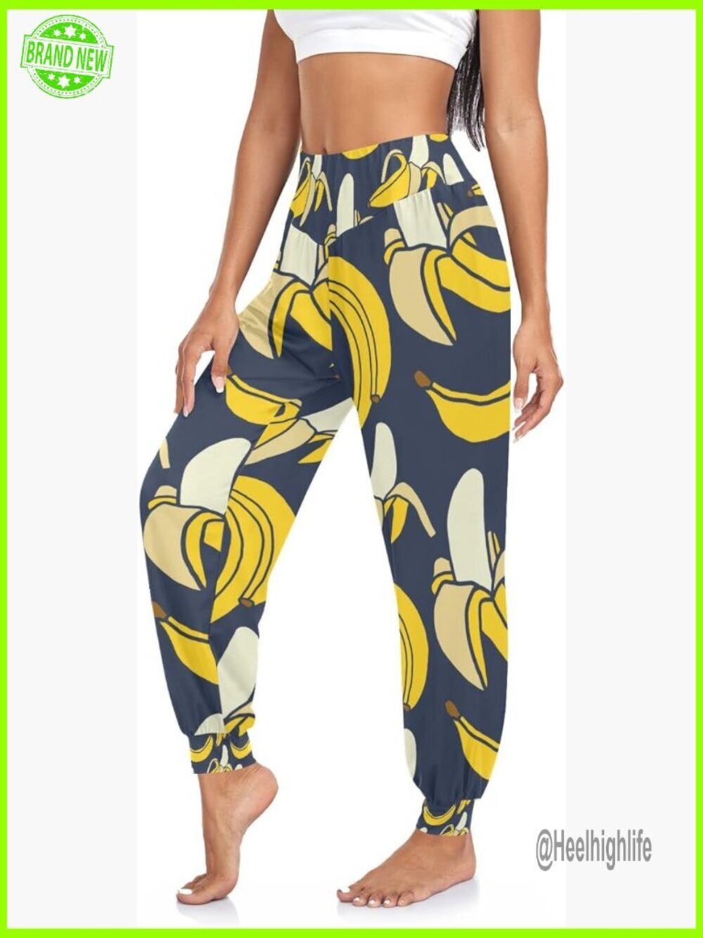 High Waist Yoga Pants Tummy Control Sweatpants Dance Jogging Loungewear